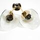 Beautiful large Mid Century Modern wall lamp made of brass and glass