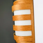 Pine Veneer Wall Lamp By Unknown Designer, Sweden 1960S