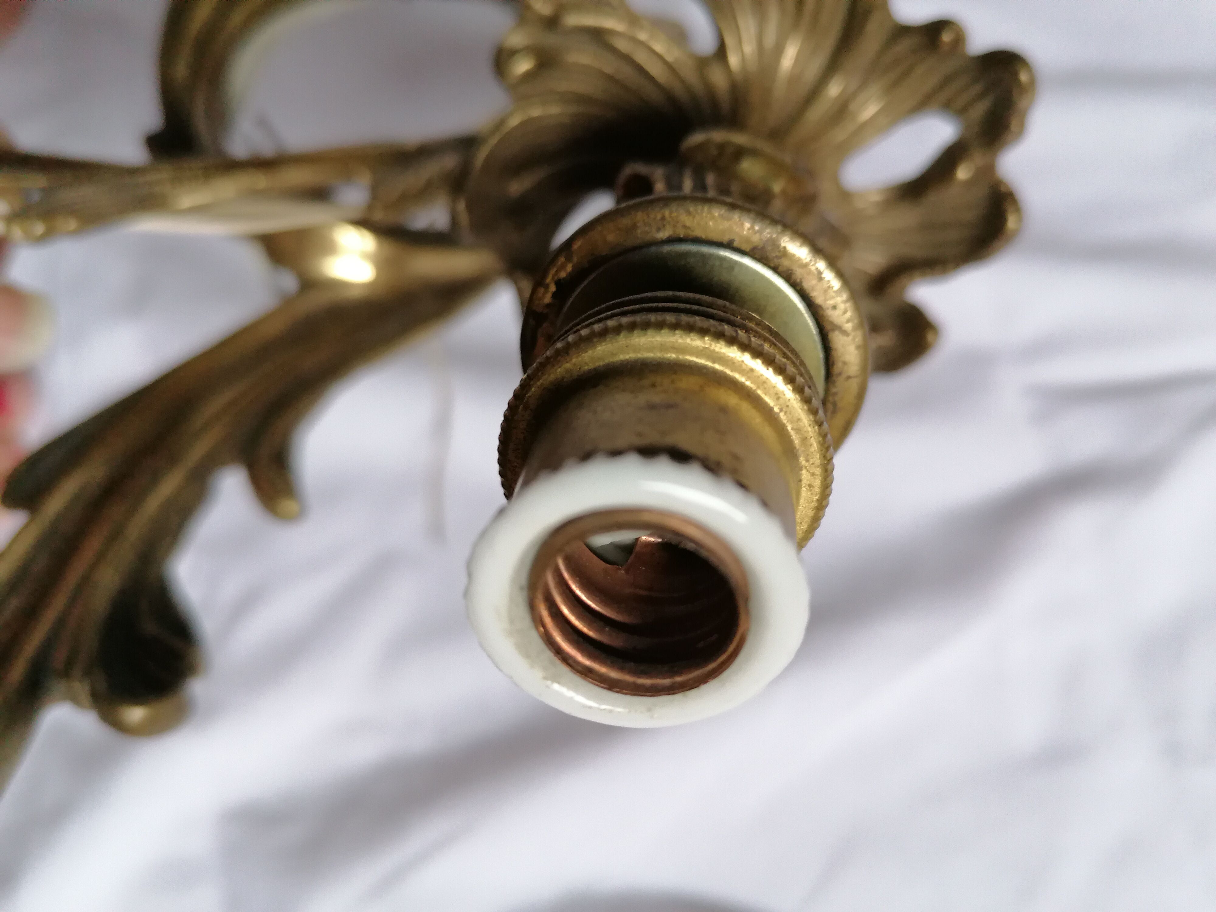 Wall light bronze style Louis XV