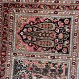 Vintage 1950s Persian Qum silk rug 72cm x 140cm