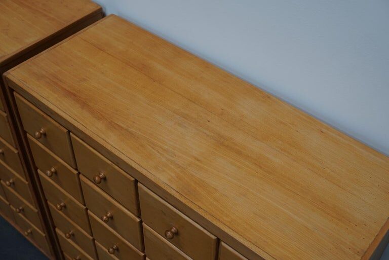 Pair of furniture from a 20th century Dutch apothecary