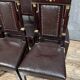 Série de 6 chaises Empire en acajou et bronze doré vers 1850