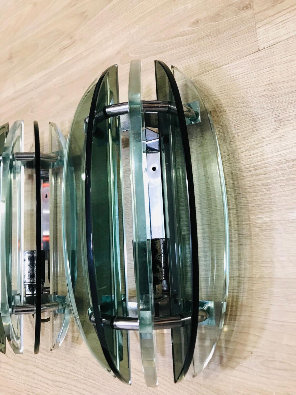 Pair of Veca wall lights