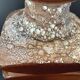 Vintage Faceted Fatlava Cari Zalloni Globe White Glass Lamp 1970 Steuler
