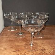 6 coupes à champagne en cristal neuves