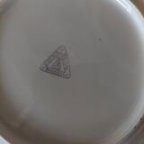 Dessert service twelve plates and round dish Bavaria China blau porcelain