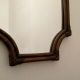 Vintage bamboo mirror