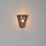 Set of Brutalist wall lamps in bronze, 1960s