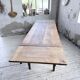 Solid oak farmhouse table with extensions (190-280cm) 1950