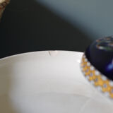 Gien blue earthenware candy box