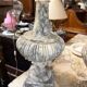 Paire de pied de lampe en marbre