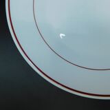 Set of 8 plates Arcopal restaurant - Blanc - Bordeaux