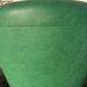 Vintage green leather club chair, antique green leather sofa.