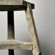 Antique distressed wabi sabi rustic patinated farmhouse workers stool 1900s