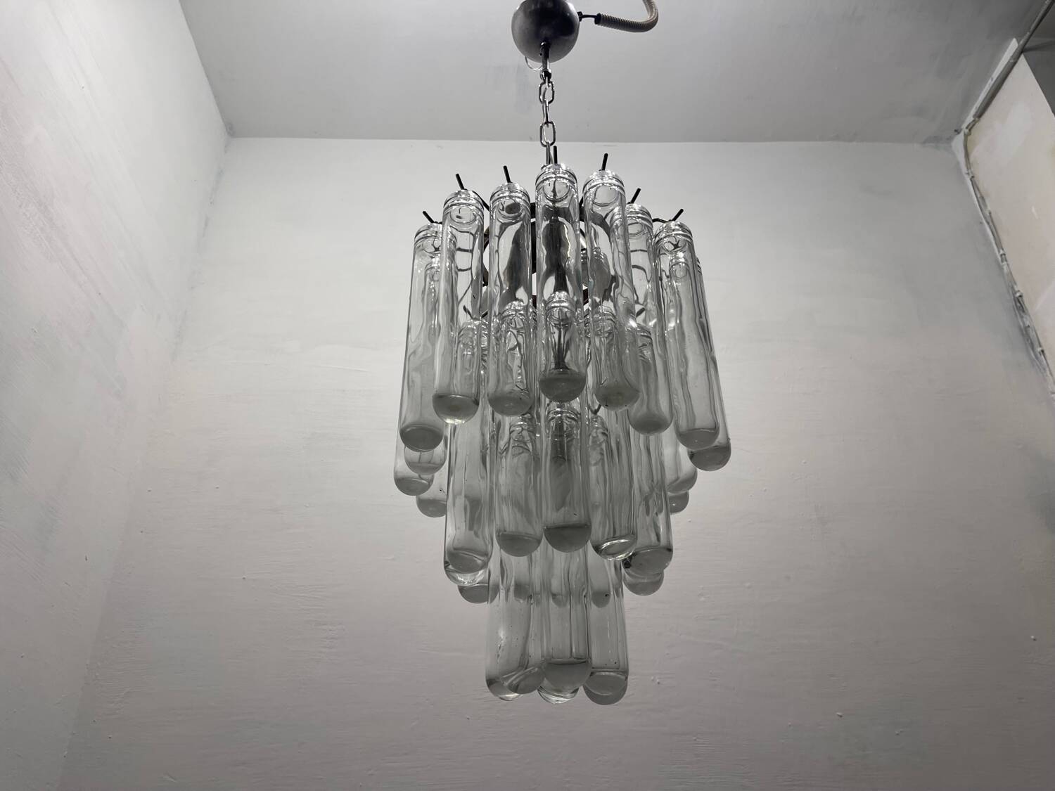 Murano Glass Tube Chandelier 1970’s