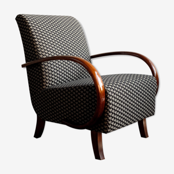 Vintage Czechoslovak Armchair by Jindřich Halabala, 1950s