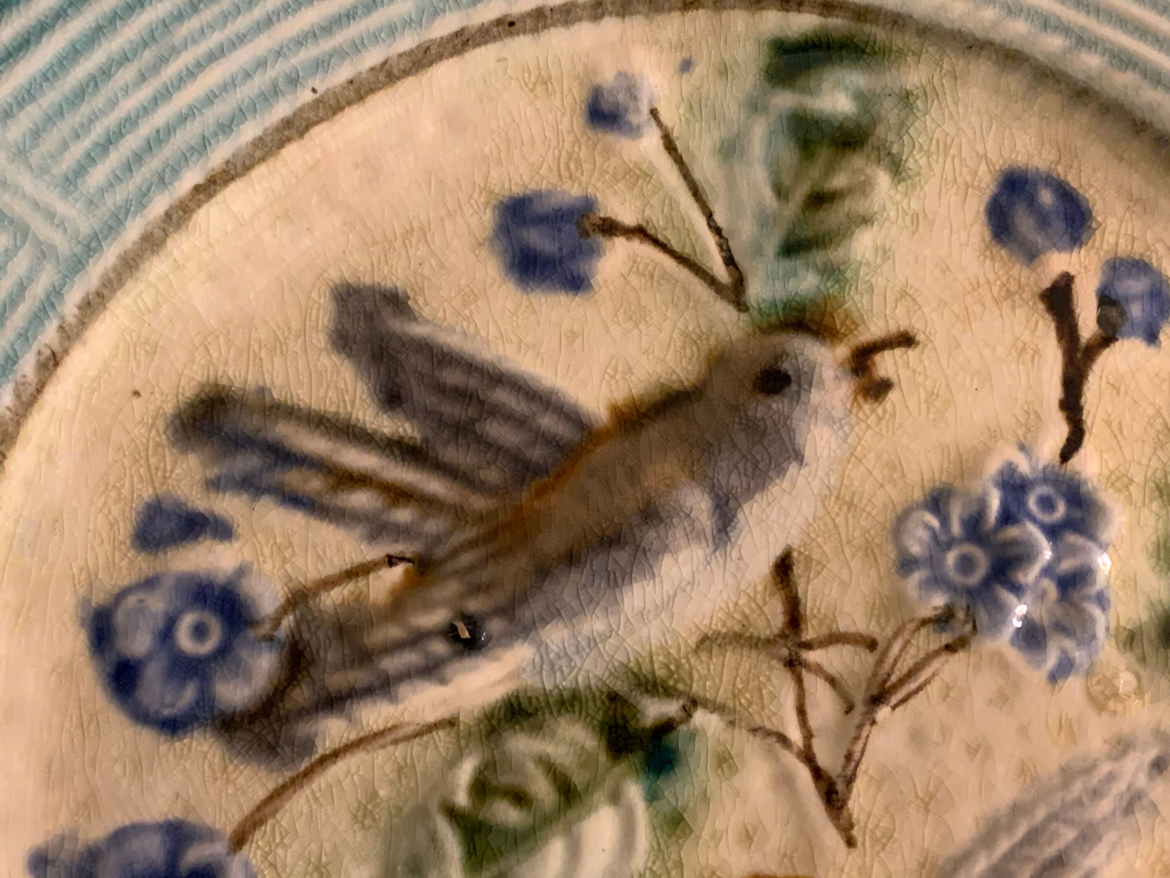 8 dessert plates in late 19th century dabbling