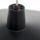 Rare, Height-Adjustable Black Metal Lamp from the 1950s