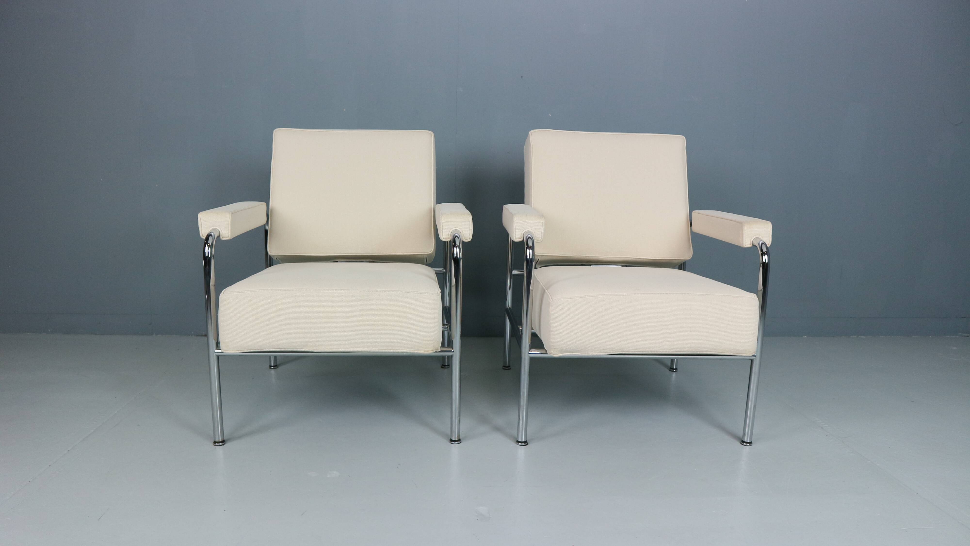 2x Fauteuil Wagon Fumoir LC 13 Le Corbusier, 1931