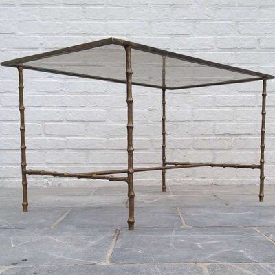 Side table with faux bamboo legs, 1962