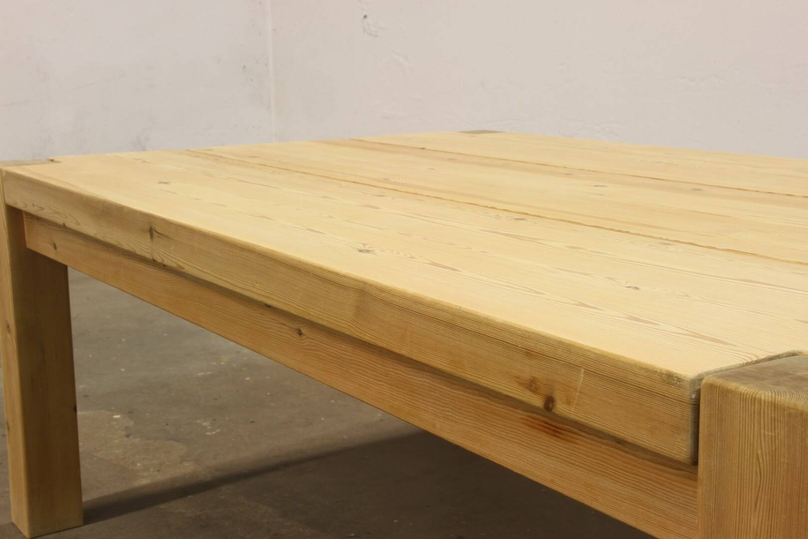 Danish Solid Pine Wood Coffee Table from the 1970s/80s