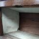 Old Chiffonier Bedside Table White Marble Top