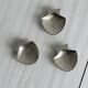 set of 3 metal shell bowls