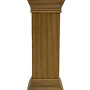 Vintage column vase in rattan, boho bamboo pillar from the 70s, McGuire in rattan.
