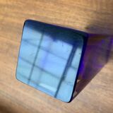 Swedish glass block vase from the mid-century by Aseda Sweden, 1960s.