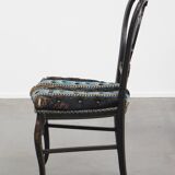 Antique French Napoleon III chair inlaid with mother-of-pearl