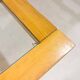 Mid-Century Dining Table, Wood with Glass Top, Italy, 1970s