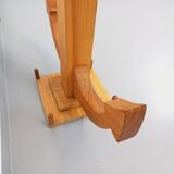 Large vintage decorative anchor in pine wood
