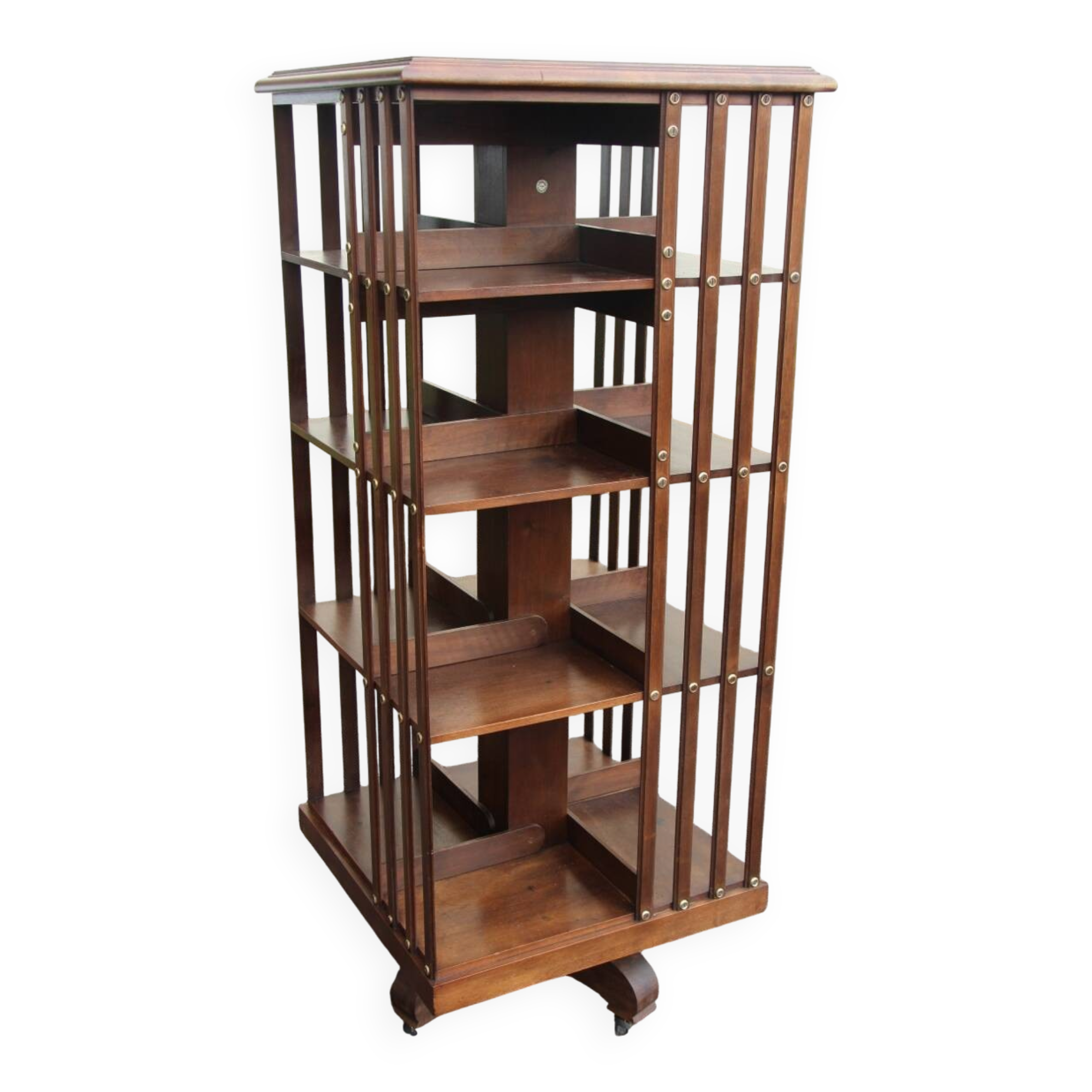 Rotating library signed "G.borgeaud Paris"