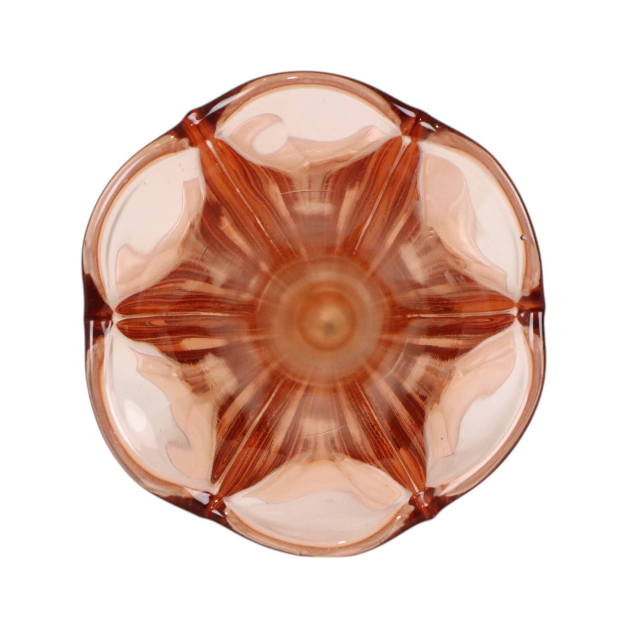 Pink Rosaline Art Deco Vase VSL Luxval Americain 23cm