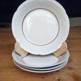 4 hollow dessert plates
