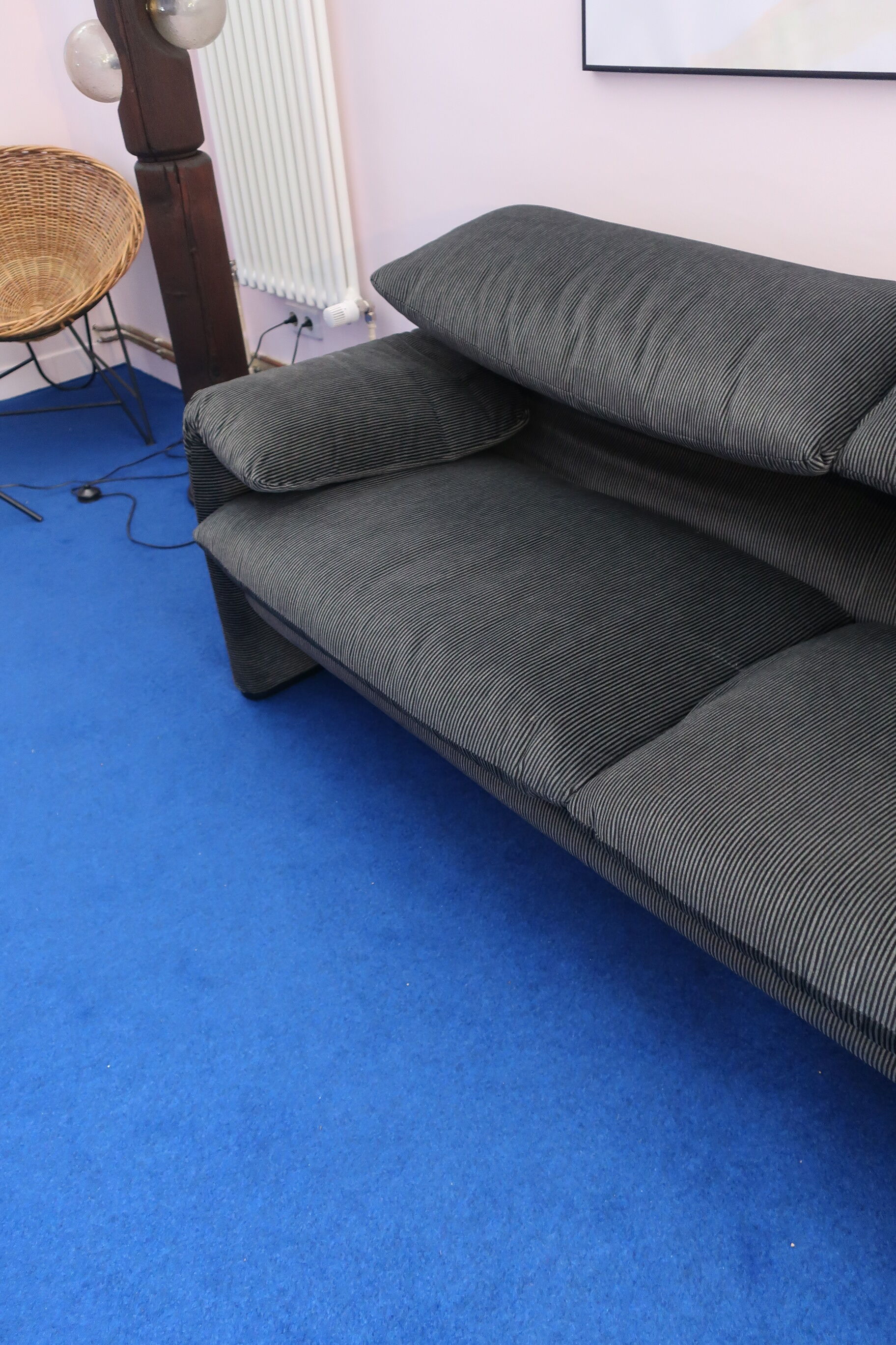 Maralunga sofa 2 seats Cassina edition 80s/90s
