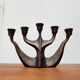 Vintage German brutalist metal candlestick by Dalbeck.