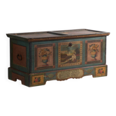 Antique wedding chest painted in pine – Austro-Hungarian Empire, 1841