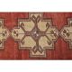 1970s Turkish Oushak Handmade Wool Cotton Red Area Rug 107x200