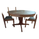 Vintage elm wood extendable table