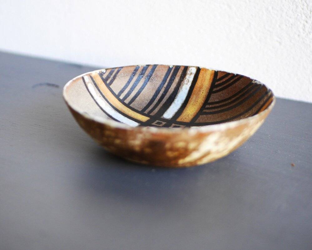 Modern ceramic bowl by Alexandre Kostanda, 1960s
