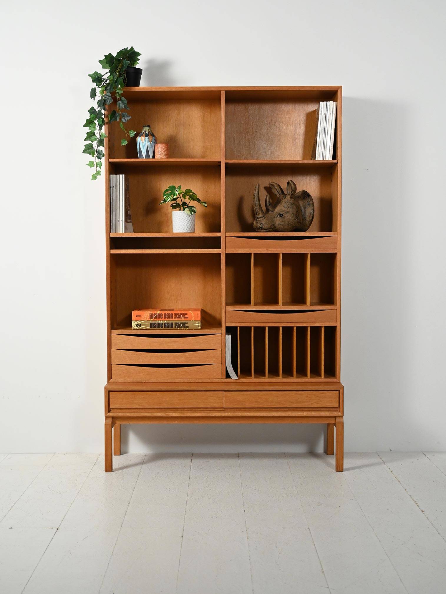 Oak bookcase by Marian Grabinski