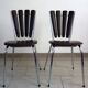 Lot de 2 chaises pétales chocolat Soudexvinyl