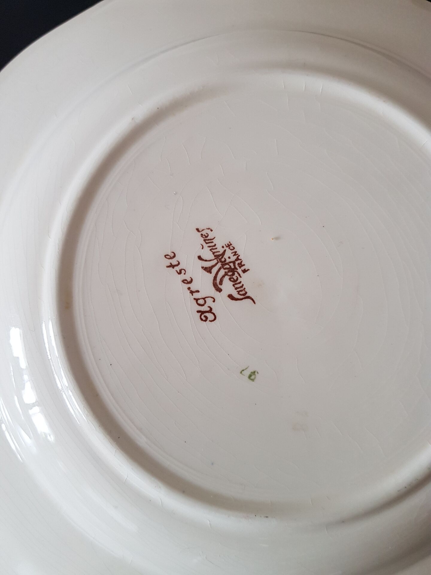 Set of 4 deep plates Sarreguemines Agreste