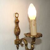 French Bronze Single Wall Sconce  Mid Century Single Light Fixture 5412