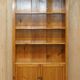 Paire de bibliothèques vintage en cerisier à portes verrouillables