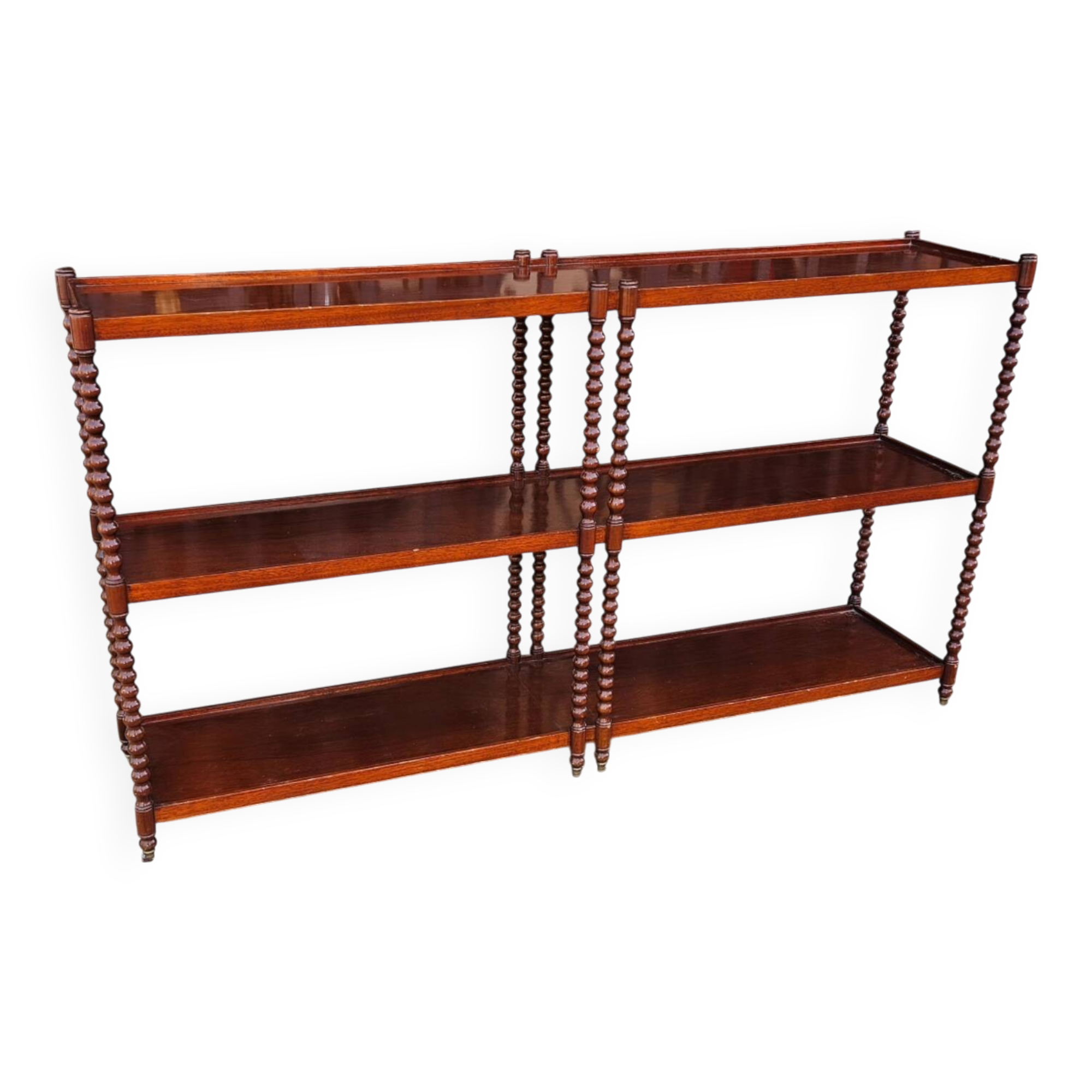 Large 20th century mahogany shelf