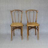 2 Cambier caned bistro chairs Belgium 1920 - No. 233 -