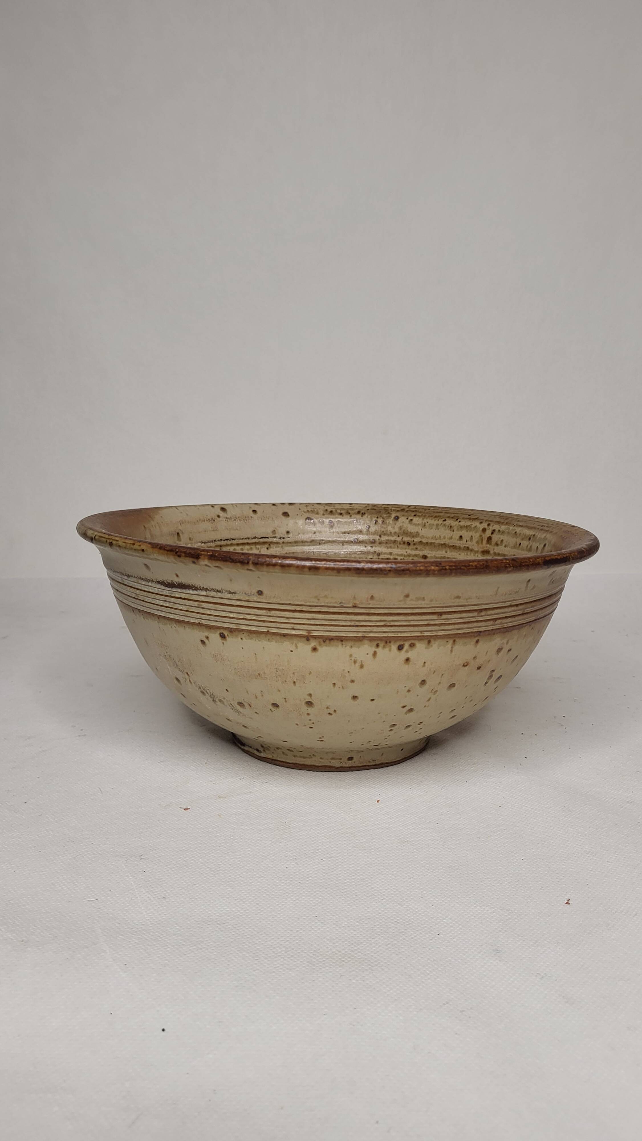 Pyrite stoneware salad bowl