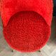 Chaise moumoute orange vintage